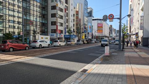 Hatchobori district pedestrian street