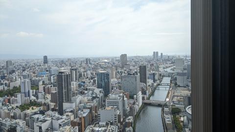 City skyline and river views