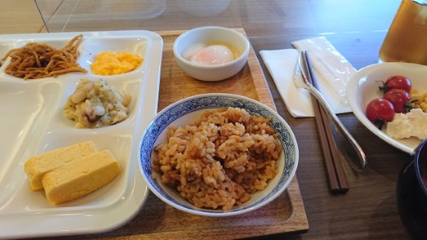 朝食一部